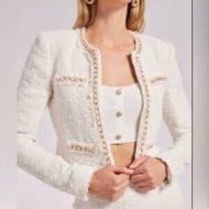 Generation Love Serena Chain Tweed Jacket NWT